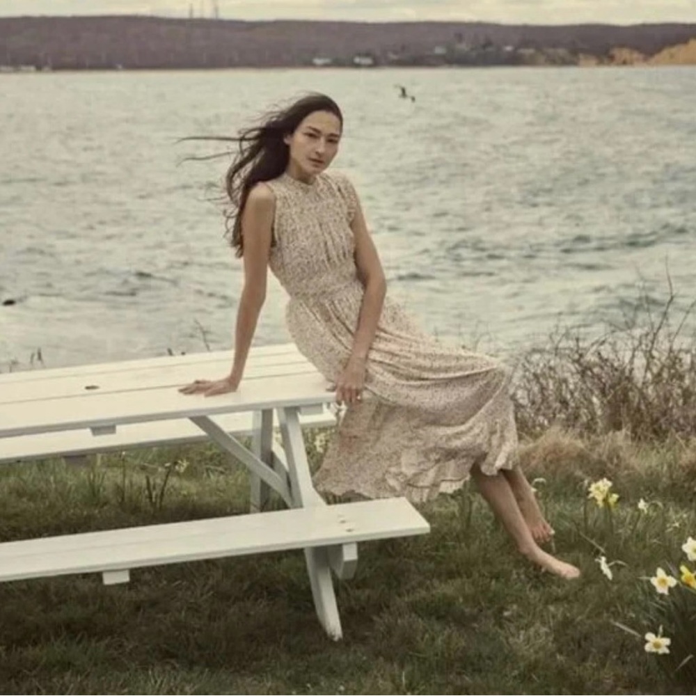 Doen hollis dress in sunshine meadow EUC